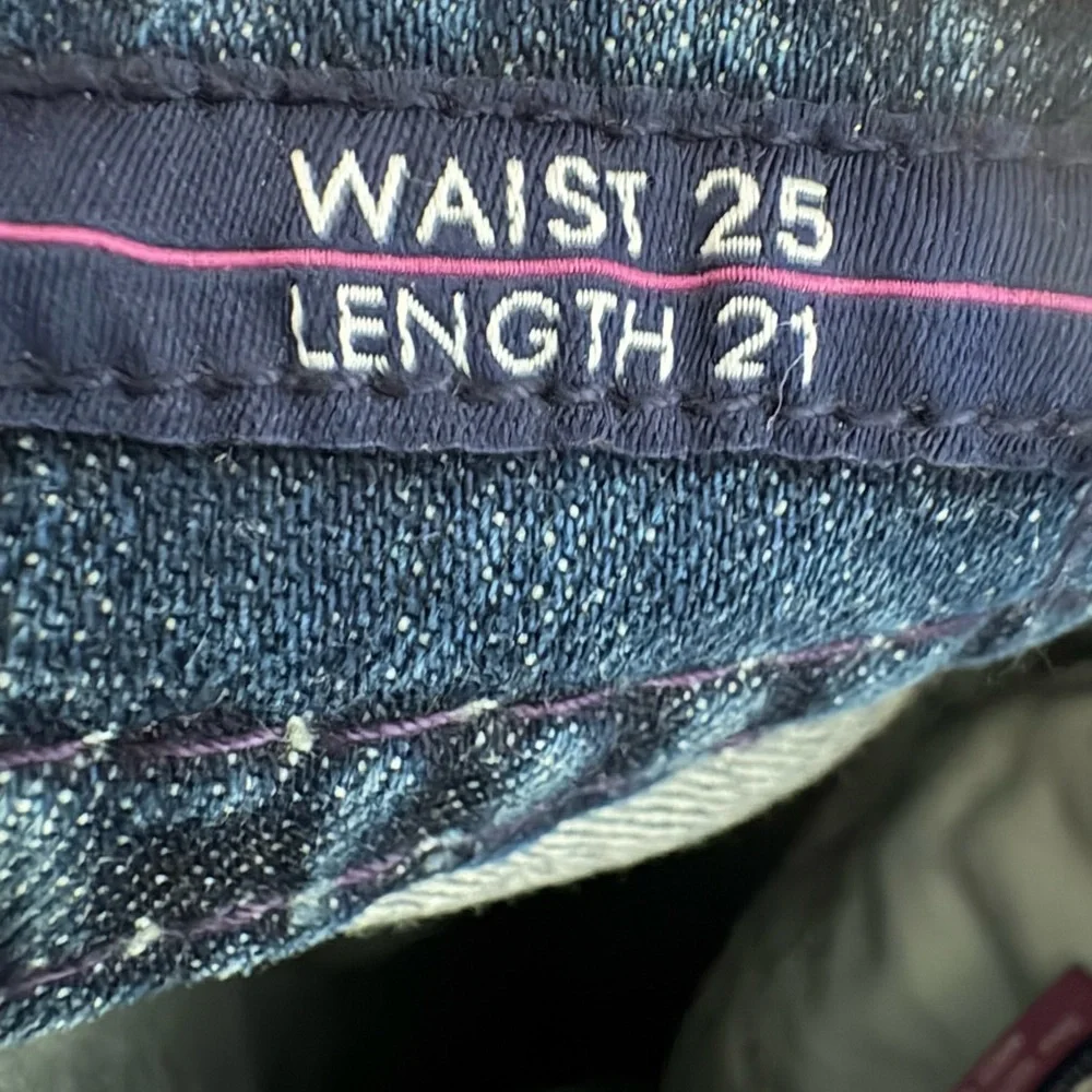 Vigoss Blue Ankle Cropped Jeans with Distressed Look - Picture 4 of 4
